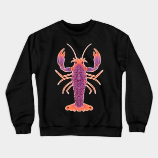 Purple and Orange Reef Lobster Crewneck Sweatshirt